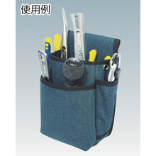 Tải hình ảnh vào trình xem thư viện, Túi thắt lưng denim TRUSCO cỡ trung 3 bước màu xanh
