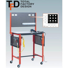 Load image into gallery viewer, TRUSCO TFAE type vertical workbench 900X600 with φ75 casters
