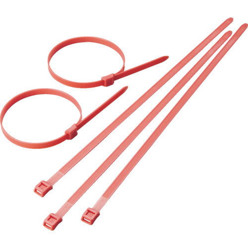 TRUSCO color in-line cable tie red 9.0 x 391 maximum 117 100 pieces