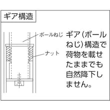 画像をギャラリービューアに読み込む, ＴＲＵＳＣＯ　ハンドル昇降式作業台　車輪付　９００Ｘ６００ＸＨ７７０～９７０
