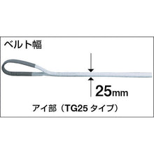 画像をギャラリービューアに読み込む, ＴＲＵＳＣＯ　ベルトスリング　ＪＩＳ１等級　化学薬品用　２５ｍｍＸ１．０ｍ
