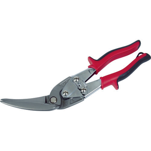 Kéo cắt kim loại đa năng TRUSCO offset loại dài uốn trái 45 độ