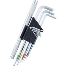 Tải hình ảnh vào trình xem thư viện, Bộ cờ lê lục giác nửa bi TRUSCO 9 chi tiết có tay cầm trợ lực
