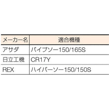 画像をギャラリービューアに読み込む, ＴＲＵＳＣＯ　セーバーソーブレード　鉄工用　厚のこ刃　２００ｍｍＸ８山
