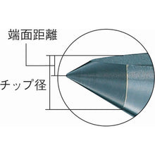 画像をギャラリービューアに読み込む, ＴＲＵＳＣＯ　超硬付ハーフセンター　ＭＴ２　２．０ｍｍ
