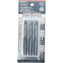 画像をギャラリービューアに読み込む, ＴＲＵＳＣＯ　ハンドタップ　ウイットねじ用・ＳＫＳ　１／８Ｗ４０　セット
