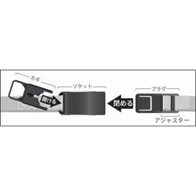 画像をギャラリービューアに読み込む, ＴＲＵＳＣＯ　樹脂バックル付結束ベルト　鍵付Ｂタイプ　　２５ｍｍ
