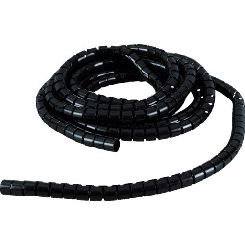 TRUSCO Wire Protection Slit Tube 5m Bundle Diameter 22 Black