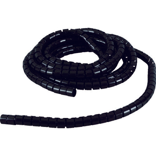 TRUSCO Wire Protection Slit Tube 5m Bundle Diameter 10 Black