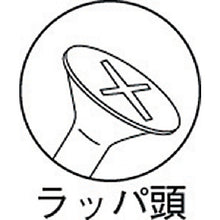 画像をギャラリービューアに読み込む, ＴＲＵＳＣＯ　コーススレッドスクリューラッパ頭ステン　Ｍ５．１Ｘ１００　１０本入
