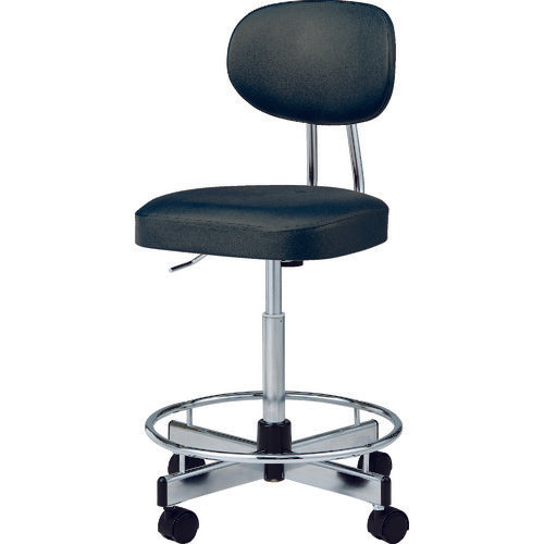 เก้าอี้สำนักงาน NORITZ นำไฟฟ้าหนังไวนิลสีดำไม่มีข้อศอก