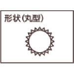 画像をギャラリービューアに読み込む, ＴＲＵＳＣＯ　鉄工用ヤスリ　木柄付　丸　中目　刃長２５０

