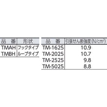 画像をギャラリービューアに読み込む, ＴＲＵＳＣＯ　マジックテープ　縫製用Ｂ側　１６ｍｍ×２５ｍ　白

