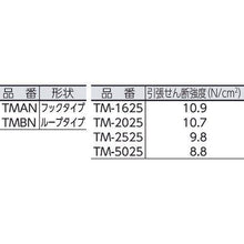 画像をギャラリービューアに読み込む, ＴＲＵＳＣＯ　マジックテープ［［Ｒ下］］　糊付Ｂ側　幅５０ｍｍＸ長さ２５ｍ　白
