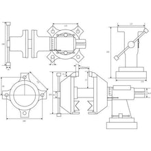 Load image into gallery viewer, TRUSCO medium-sized multi-combi vise 125 mm

