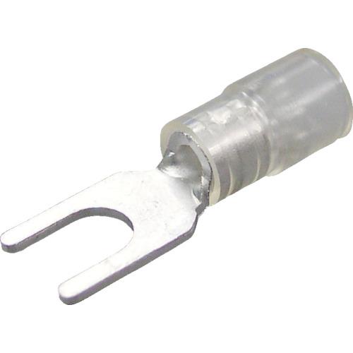 ニチフ　環境配慮形絶縁被覆付Ｙ形端子Ｙ形（１００個入）より線１．０４～２．６３外寸１０ｍｍスタッド径５．３ｍｍ