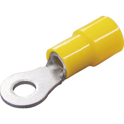 ニチフ　環境配慮形絶縁被覆付丸形端子Ｒ形（５０個入）より線２．６３～６．６４外寸６．５ｍｍスタッド径３．２ｍｍ