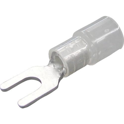 ニチフ　環境配慮形絶縁被覆付Ｙ形端子　Ｙ形　（５０個入）外寸９ｍｍスタッド径４．３ｍｍ