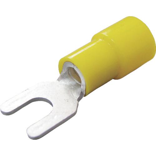 ニチフ　環境配慮形絶縁被覆付Ｙ形端子　Ｙ形　（５０個入）外寸９ｍｍスタッド径５．２ｍｍ