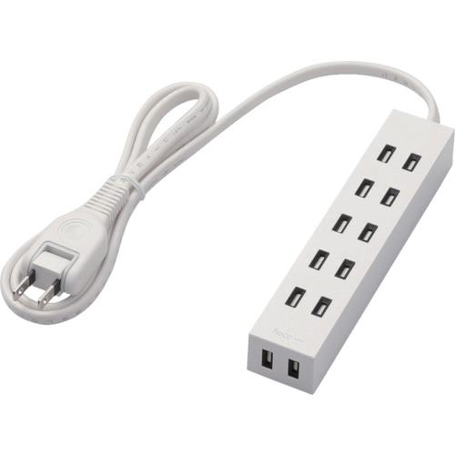 ก๊อกชัตเตอร์ ELECOM flec barra 6 ปาก 1.0m สีขาว