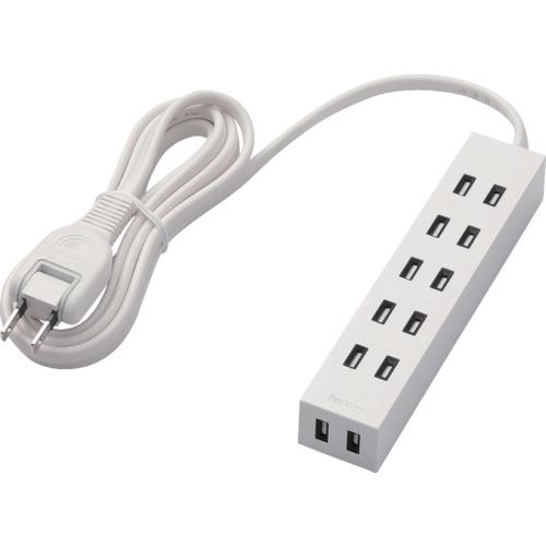 ก๊อกชัตเตอร์ ELECOM flec barra 6 ปาก 2.0m สีขาว