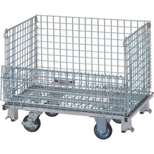 Load image into gallery viewer, TRUSCO net pallet with wheels 900X650X755 500kg
