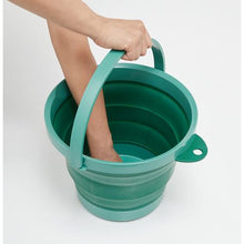 Tải hình ảnh vào trình xem thư viện, Xô gấp TRUSCO xanh 8L
