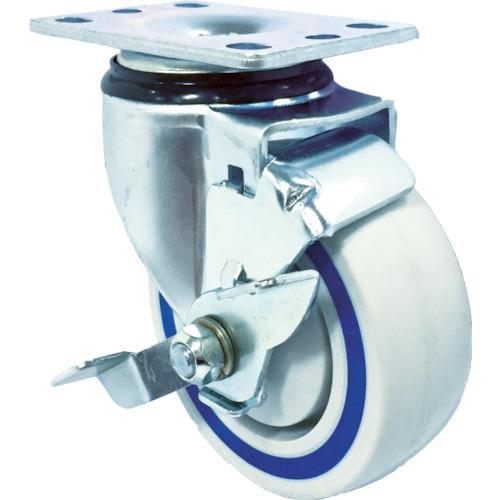 SAMSONG Sandwich Cushion Caster Bánh xe cao su nylon có nút chặn linh hoạt