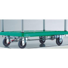 Load image into gallery viewer, TRUSCO resin trolley Gran cart single sleeve 2 steps 4 wheels with ring stopper
