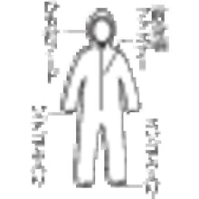 画像をギャラリービューアに読み込む, ＴＲＵＳＣＯ　【一時受注停止】ＴＲＵＳＣＯ　不織布使い捨て保護服　ＬＬサイズ
