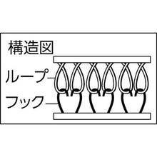 画像をギャラリービューアに読み込む, ＴＲＵＳＣＯ　マジックテープ［［Ｒ下］］セット弱粘着　２０ｍｍ×５ｍ黒（１巻＝１セット）

