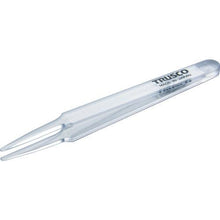 Load image into gallery viewer, TRUSCO transparent plastic tweezers 120 mm rounded tip
