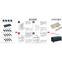 Load image into gallery viewer, TRUSCO plastic shelf lightweight type height 392-2 steps type with 4 corner caps
