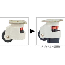 画像をギャラリービューアに読み込む, ＳＡＭＳＯＮＧ　パーキングキャスター　自在　ナイロン車輪　７４ｍｍ
