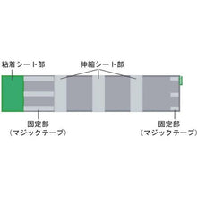 画像をギャラリービューアに読み込む, ＴＲＵＳＣＯ　荷崩れ防止粘着ベルト用交換パーツ幅６００ｍｍ×長さ４００ｍｍ　３枚
