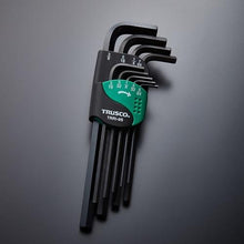 Tải hình ảnh vào trình xem thư viện, Bộ cờ lê lục giác TRUSCO 9 chi tiết (loại inch)
