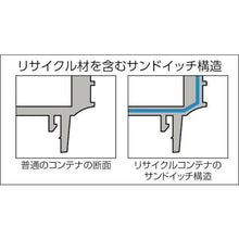 画像をギャラリービューアに読み込む, ＴＲＵＳＣＯ　リサイクルコンテナ１４Ｌ　ダークブルー
