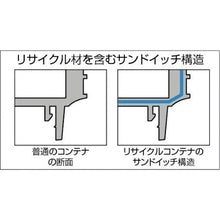画像をギャラリービューアに読み込む, ＴＲＵＳＣＯ　リサイクルコンテナＴＰ型　１７Ｌ　ダークブルー
