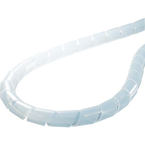 ヘラマンタイトン　スパイラルチューブ　（ポリエチレン製）　乳白　長さ２０ｍ