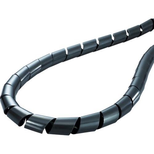 ヘラマンタイトン　スパイラルチューブ　（ポリエチレン製　耐候グレード）　黒　長さ１００ｍ