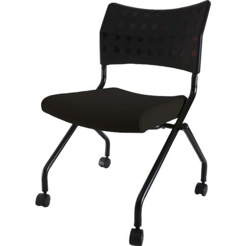 ทรุสโก้ เก้าอี้ซ้อนมีล้อ สีดำ