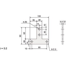 画像をギャラリービューアに読み込む, ＴＲＵＳＣＯ　ＴＳＦ４０用ＳプレートブラケットＬ－Ｔ型
