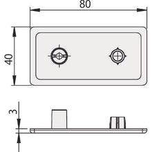 Tải hình ảnh vào trình xem thư viện, Bộ khóa nắp khung loại 4080 cho TRUSCO TSF40 màu đen
