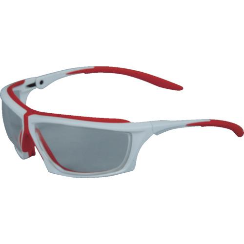 TRUSCO twin eye safety glasses frame fluorescent red