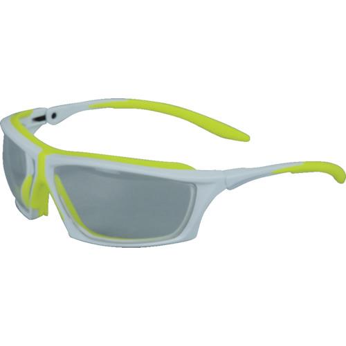 TRUSCO twin eye safety glasses frame fluorescent yellow