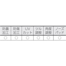 将图像导入到图库查看器中TRUSCO双眼型防护眼镜透明
