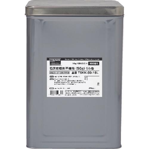 ＴＲＵＳＣＯ　石灰乾燥剤　（耐水、耐油包装）　５０ｇ　１８０個入　１斗缶