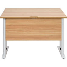 โหลดรูปภาพลงในโปรแกรมดูแกลเลอรี โต๊ะทำงาน ทรุสโก้ แผ่นท็อปธรรมชาติ x ขาสีขาว ก1000 x ล700 x ส700
