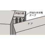 画像をギャラリービューアに読み込む, 槌屋　戸当りすき間テープ　Ｍ型　ブラウン
