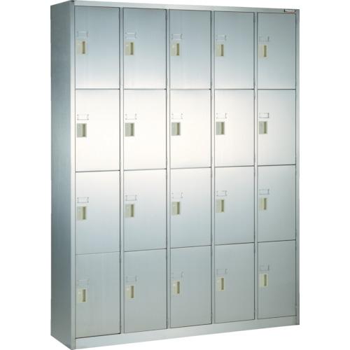 Tủ cốp TRUSCO SUS304 cửa 3 hàng 4 bậc có kệ giữa